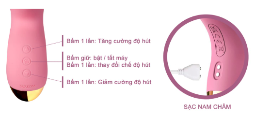 Svakom Pulse Pure kích thích nhũ hoa và âm vật công nghệ sóng âm Svakom Pulse Pure kích thích nhũ hoa và âm vật công nghệ sóng âm
